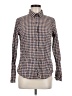 Pendleton Checkered-gingham Brown Long Sleeve Button-Down Shirt Size M - photo 1