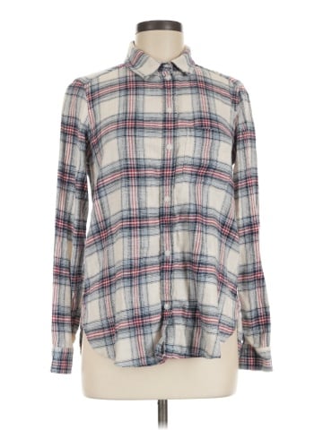 American Eagle Outfitters Long Sleeve Button-Down Shirt (view 1)