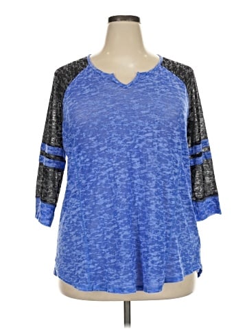 Danskin Now 3/4 Sleeve T-Shirt (view 1)