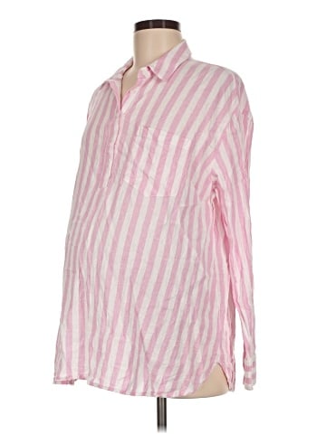 Old Navy - Maternity Long Sleeve Button-Down Shirt (view 1)
