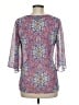 Bisou Bisou 100% Polyester Purple 3/4 Sleeve Blouse Size M - photo 2