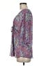 Bisou Bisou 100% Polyester Purple 3/4 Sleeve Blouse Size M - photo 5