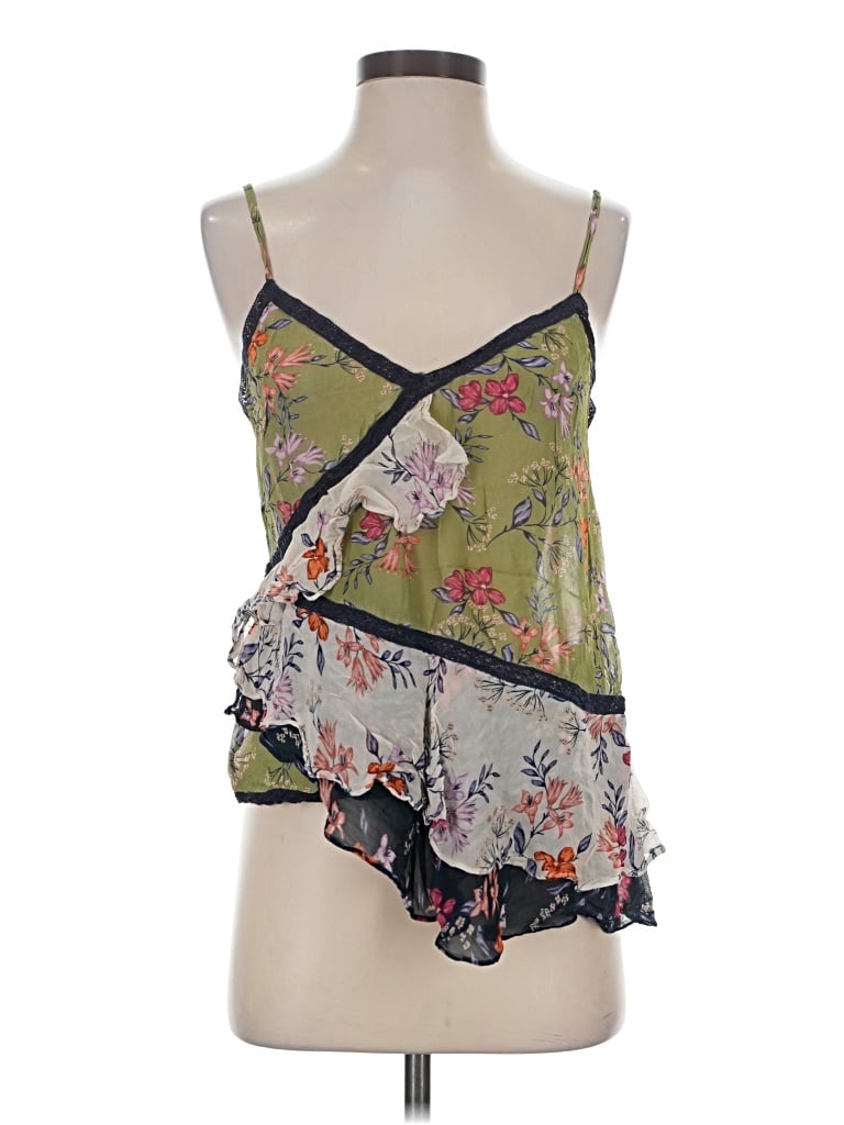 Pre-owned Love Sam Sleeveless Blouse In Green
