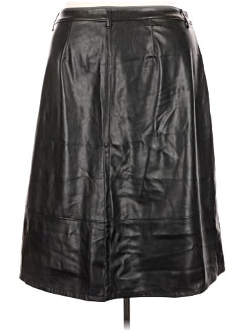 Sky Faux Leather Skirt (view 2)