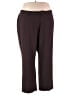Kim Rogers Solid Burgundy Active Pants Size 22 - photo 1