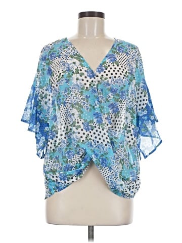 Umgee Short Sleeve Blouse (view 1)