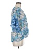 Umgee 100% Polyester Blue Short Sleeve Blouse Size M - photo 4
