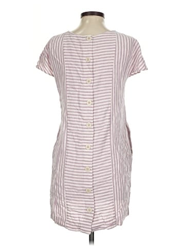 Madewell Stripe-Play Button-Back Dress (view 2)