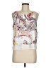 Bisou Bisou 100% Polyester White Sleeveless Blouse Size M - photo 1