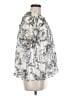 Umgee Silver Short Sleeve Blouse Size M - photo 4