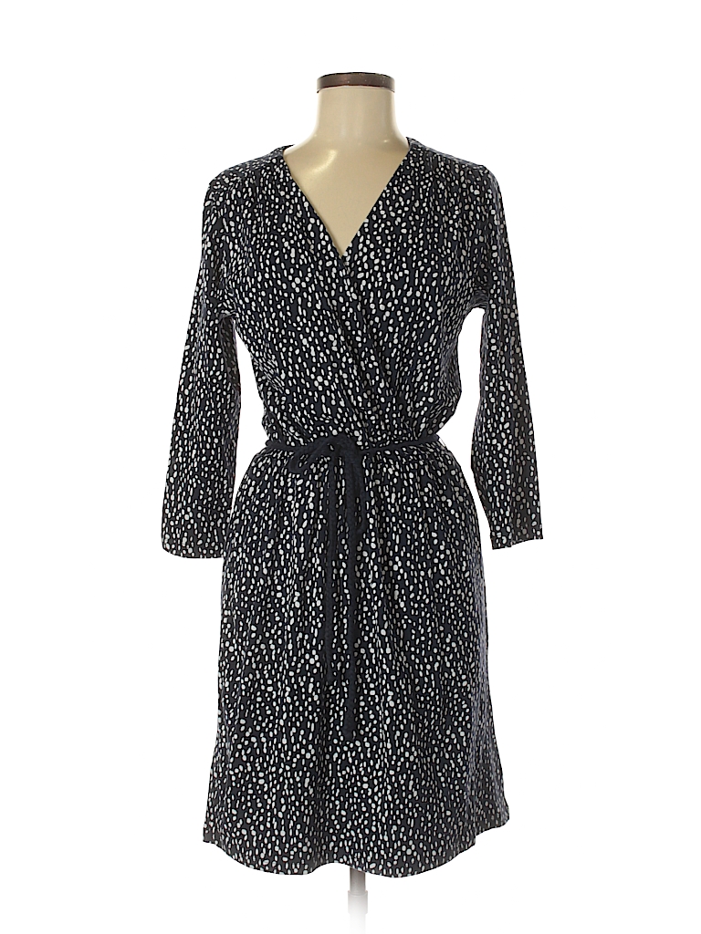 G.H. Bass & Co. Polka Dots Navy Blue Casual Dress Size M - 76% off ...