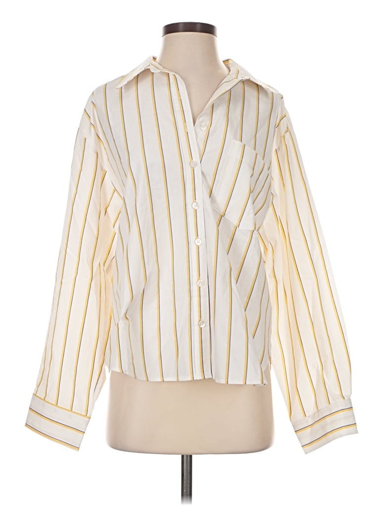 Pre-owned Maeve 3/4 Sleeve Blouse In Yellow