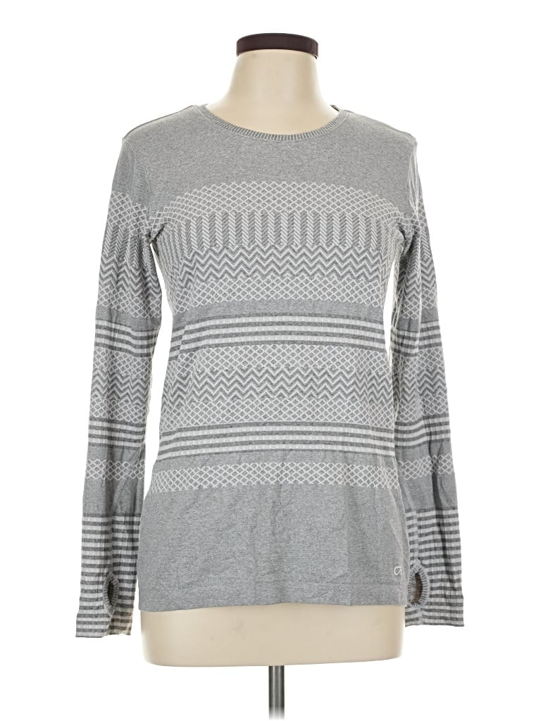 Pre-owned Gap Fit Pullover Sweater In Gray