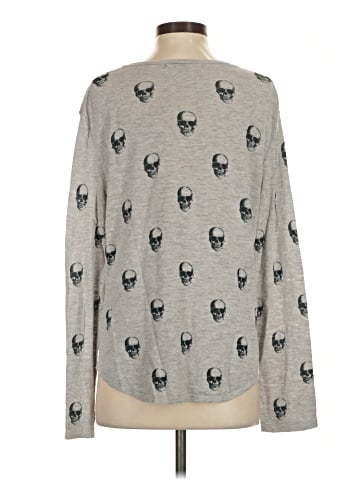 Skull Cashmere Long Sleeve T-Shirt (view 2)