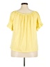 Max Studio Yellow Short Sleeve Blouse Size 2X - photo 2