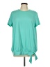 Lands' End Teal Short Sleeve Top Size L - photo 1