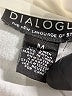 Dialogue Ivory 3/4 Sleeve Button-Down Shirt Size M - photo 8
