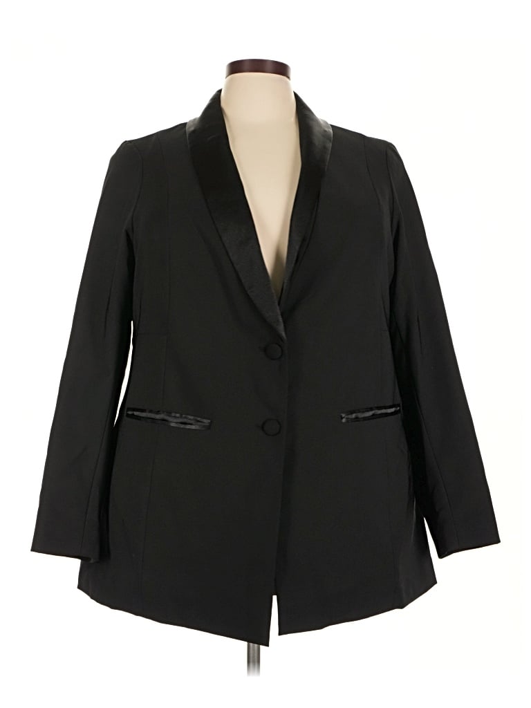 Pre-owned Torrid Blazer Jacket In Black