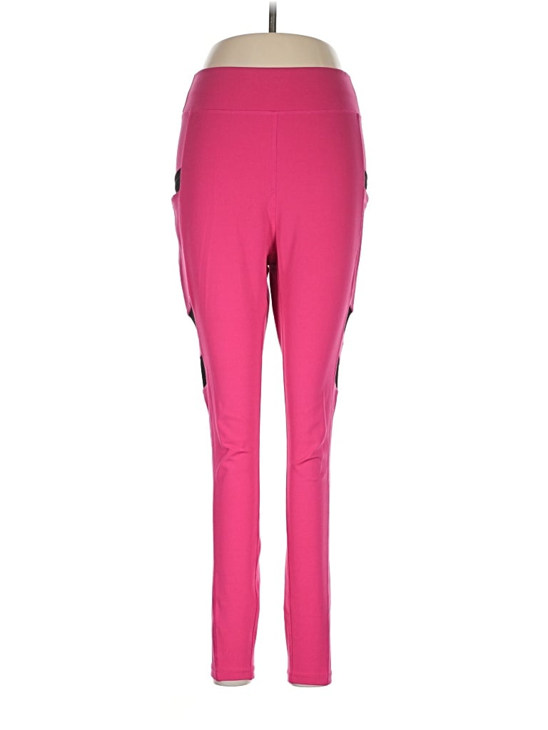 Pre-owned Pop Fit Active Pants In Pink
