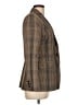 Theory Plaid Brown Blazer Size 10 - photo 4