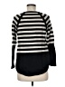 By Anthropologie Stripes Black Pullover Sweater Size M (petite) - photo 2