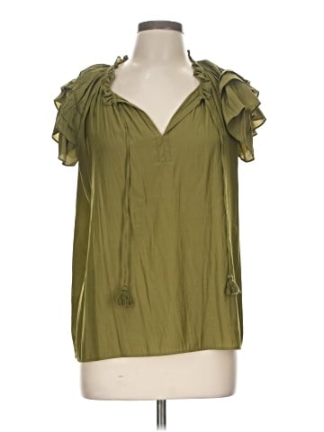 Rose + Olive Sleeveless Blouse (view 1)