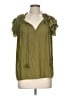 Rose + Olive 100% Polyester Green Sleeveless Blouse Size L - photo 1