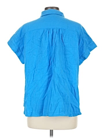 Caslon Short Sleeve Button-Down Shirt (view 2)