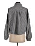 Max Studio Stripes Gray Long Sleeve Blouse Size S - photo 2