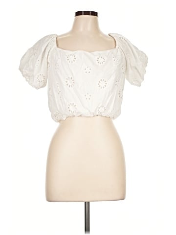 WAYF Short Sleeve Blouse (view 1)