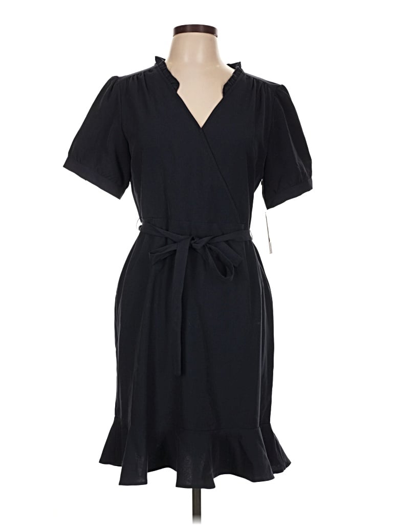 Pre-owned Sharagano Casual Dress In Black