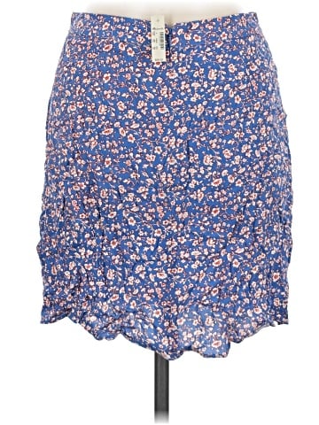 Madewell Porch Side-Button Mini Skirt in Summer Vines (view 2)