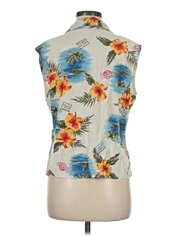 Erika Sleeveless Button-Down Shirt (view 2)