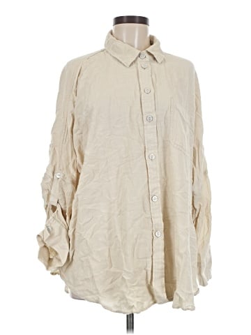 American Eagle Outfitters Long Sleeve Button-Down Shirt (view 1)