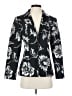 Chico's 100% Polyester Floral Black Blazer Size Sm (0) - photo 1
