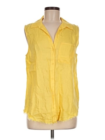 Velvet Heart Sleeveless Button-Down Shirt (view 1)