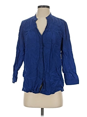 Ellen Tracy 3/4 Sleeve Button-Down Shirt (view 1)