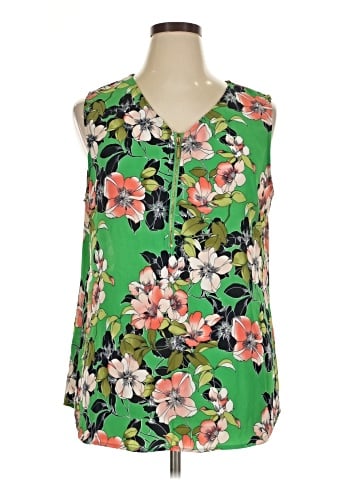 Roz & Ali Sleeveless Blouse (view 1)
