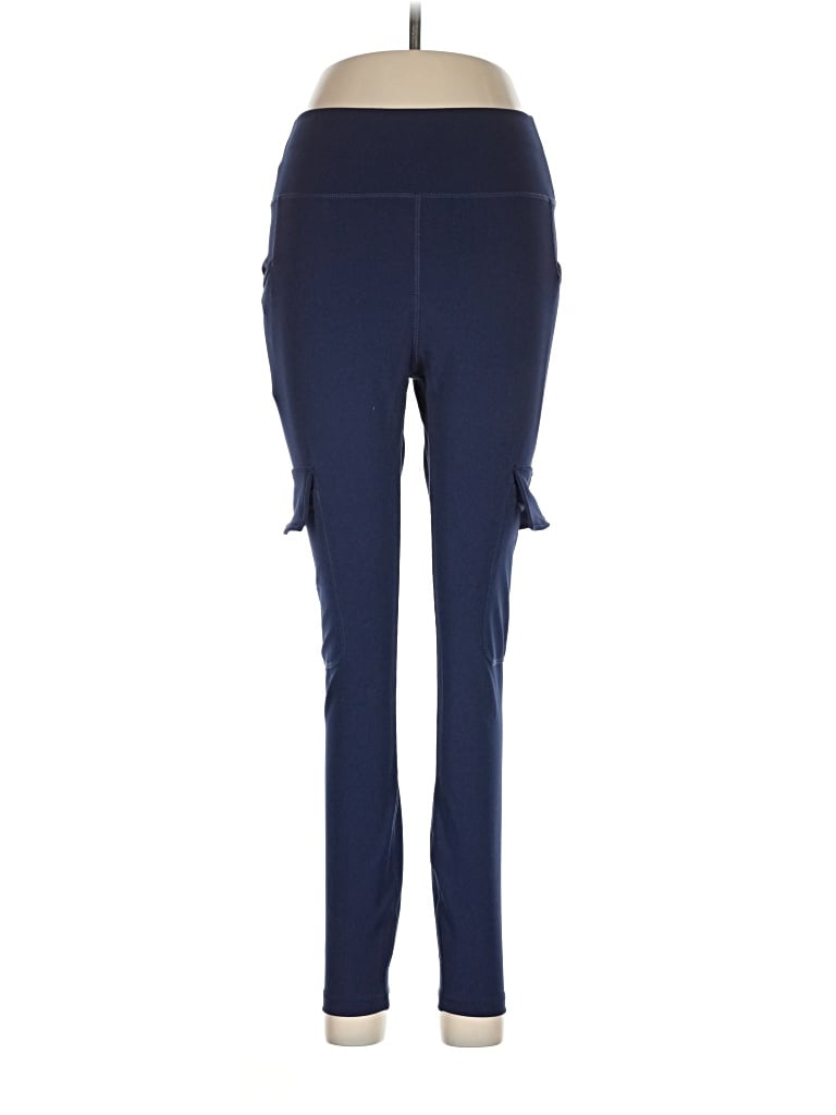 Pre-owned Pop Fit Active Pants In Blue