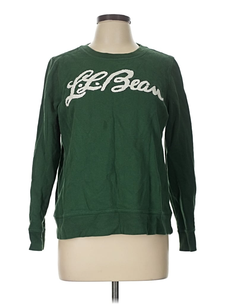 Pre-owned L.l.bean Sweatshirt In Green