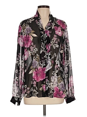 Tahari by ASL Long Sleeve Blouse (view 1)