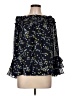 CeCe Black 3/4 Sleeve Blouse Size L - photo 1