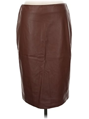 Theory Faux Leather Skirt (view 1)