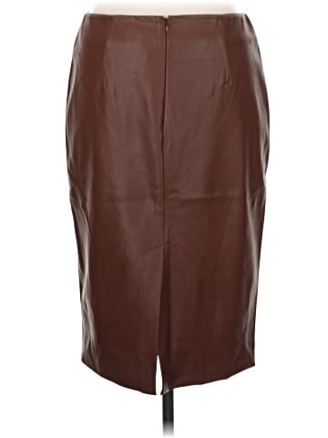Theory Faux Leather Skirt (view 2)