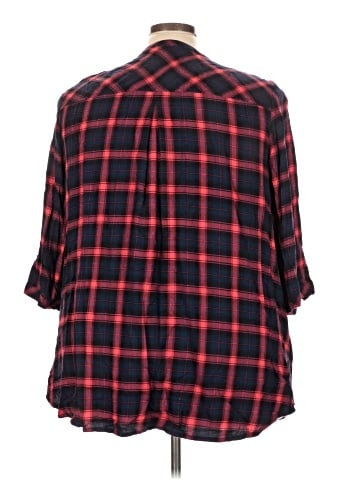 Catherines 3/4 Sleeve Button-Down Shirt (view 2)