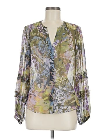 White House Black Market Long Sleeve Blouse (view 1)