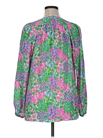Lilly Pulitzer Long Sleeve Silk Top (view 2)