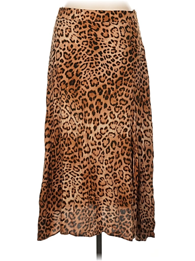 Pre-owned Zara Trf Casual Skirt In Brown
