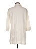 Dialogue Ivory 3/4 Sleeve Button-Down Shirt Size M - photo 2
