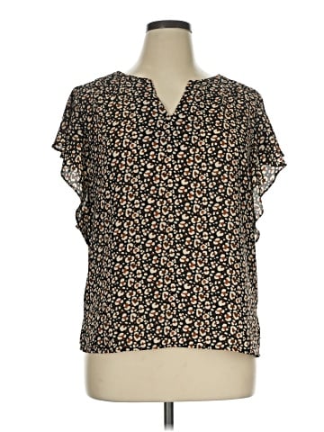 Roz & Ali Short Sleeve Blouse (view 1)